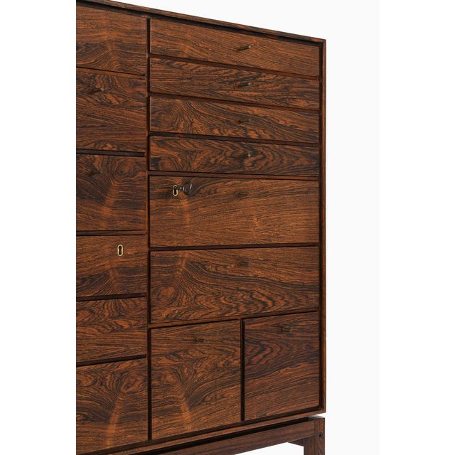 Cabinet in Brass and Rosewood by Børge Mogensen, 1960s For Sale - Image 3 of 9