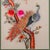 Tall Pair of Vintage Bird Embroideries, Oriental, Framed, Wildlife Art, c.1980 For Sale - Image 9 of 12