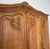 Vintage Louis XVI French Oak Four Door Carved Wardrobe For Sale - Image 4 of 12