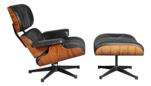 Set of Lounge Chair and Ottoman by Charles Eames for Herman Miller, 1960s