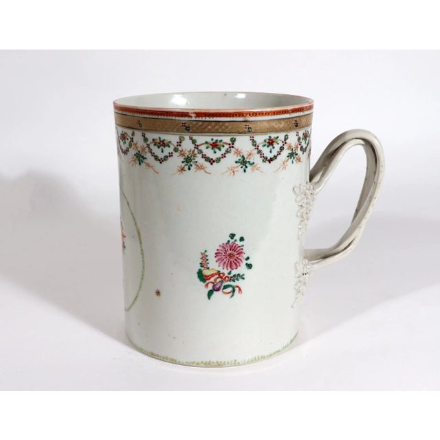 Chinese Chinese Export Porcelain Set of Graduated Famille Rose Tankards For Sale - Image 3 of 13