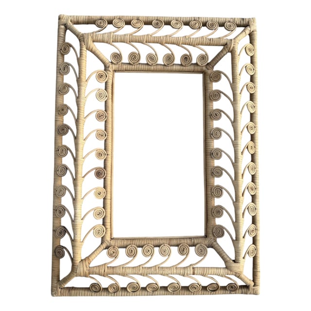 Vintage Rattan Wall Frame For Sale