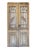 Wood Antique Entry Doors With Wrought Iron Window Grilles - A Pair For Sale - Image 7 of 7