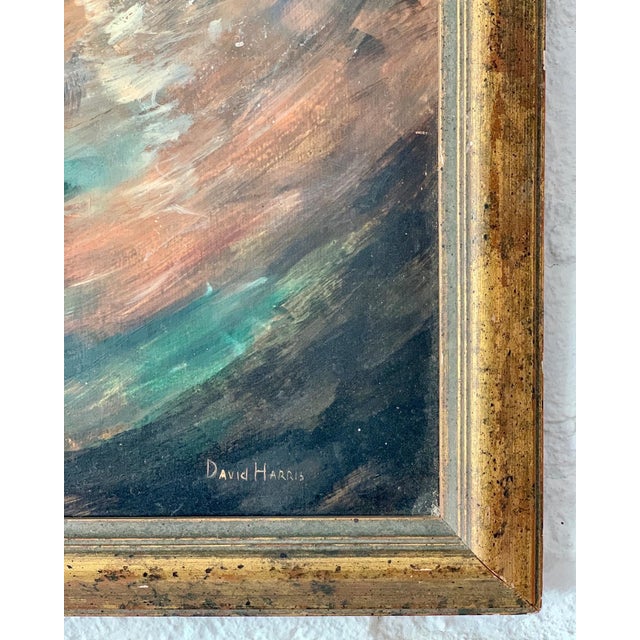 Abstract Abstract “Stormy Seas” Oil Painting by David Harris For Sale - Image 3 of 9