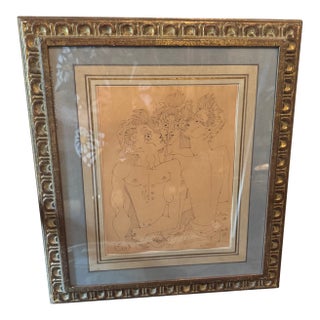20th Century French Drawing by Cocteau For Sale