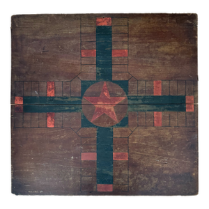 Late 19th/Early 20th Century American Folk Art Parcheesi Board