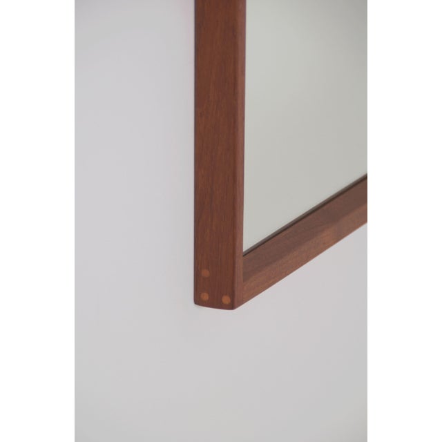 Aksel Kjersgaard Danish Teak Mirror by Kai Kristiansen for Aksel Kjersgaard, 1960s For Sale - Image 4 of 10