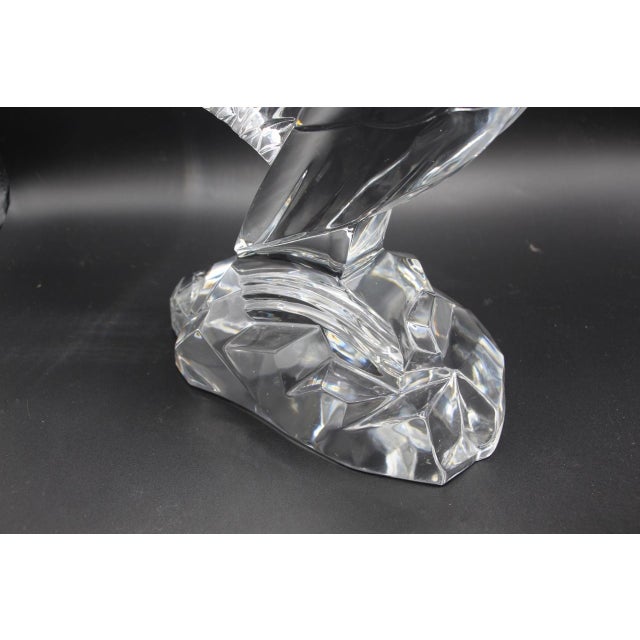 Large Art Deco Crystal Cockerel by Georges Chevalier for Baccarat For Sale - Image 9 of 13