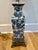 1970’s Chinoiserie Blue and White Porcelain Table Lamp With Shade For Sale - Image 4 of 10