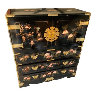 Vintage Oriental Jewelry Dresser For Sale