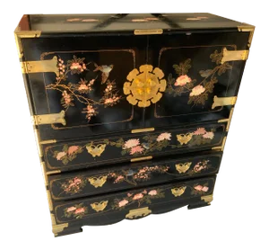 Vintage Oriental Jewelry Dresser