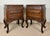1940s French Louis XV Style Wooden Nightstands, 1940, Set of 2 For Sale - Image 5 of 15