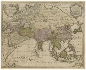 Large Antique Map of Asia, 1792