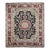 Vintage Persian Tabriz Rug, Hand-Knotted Wool & Silk, Floral Garden Pattern, Black & Red, 8x10 For Sale