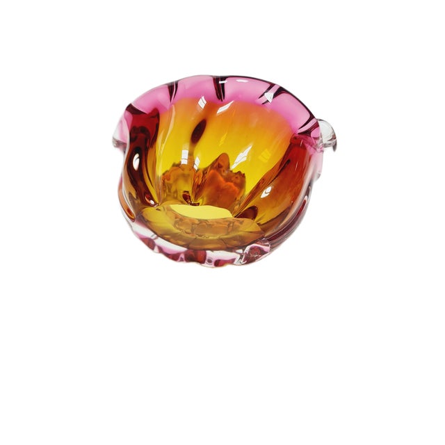 Decorative Bowl by J. Hospodka for Chribska Glassworks, Czechoslovakia, 1960s For Sale - Image 9 of 14