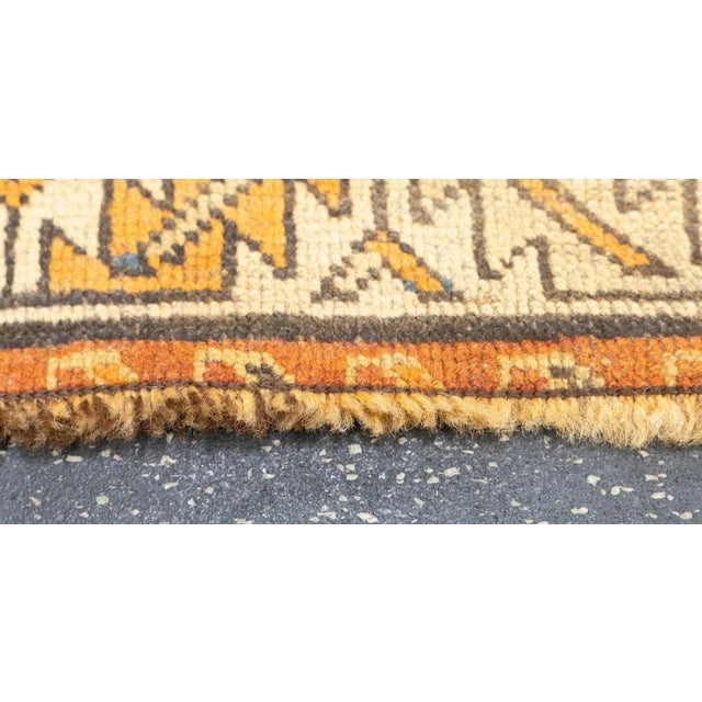 Textile Antique Kurd Kazak Rug 3'2'' x 3'10'' For Sale - Image 7 of 12