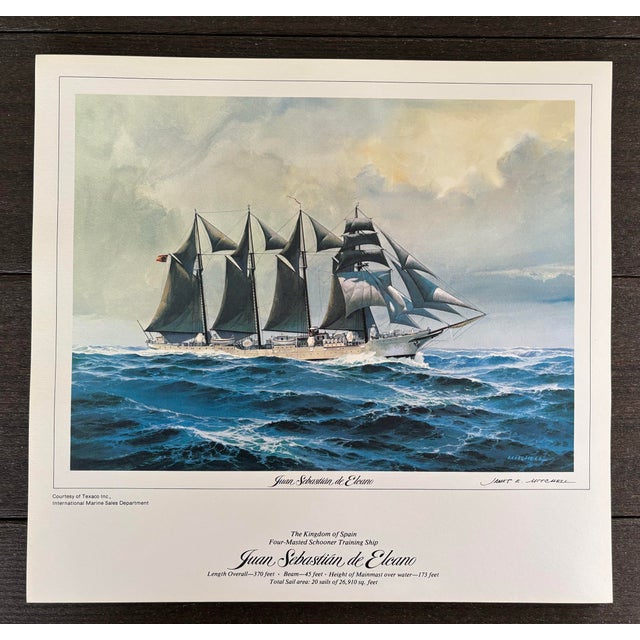 14 Limited Edition Prints of Tall Ships Portfolio by American Marine Artist James E. Mitchell For Sale - Image 9 of 12
