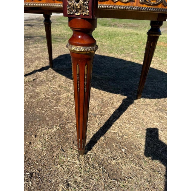 Long French Louis XVI Dining Table Mahogany 1900s For Sale - Image 16 of 18