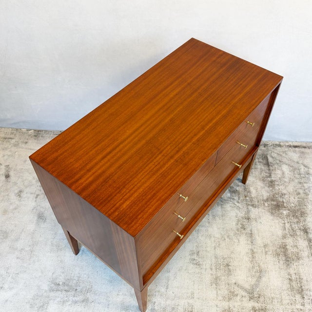 Brown M Range Walnut Chest of Drawers by Peter Hayward for Uniflex, 1950s For Sale - Image 8 of 12