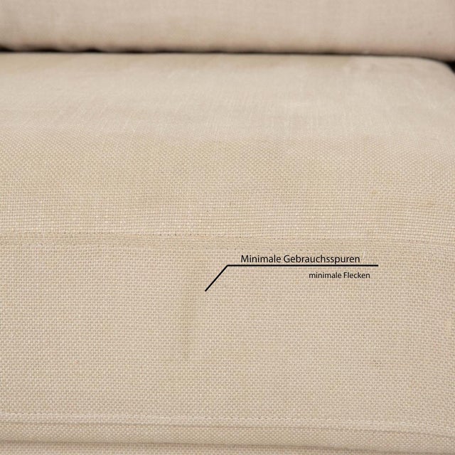 Beige Alberta Summer Fabric Corner Sofa in Beige Cream For Sale - Image 8 of 14