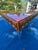 Mid-Century Modern Style High-Gloss Orange Lacquered Wood and Lucite Greek Key Coffee Table by Julio Jimenez For Sale - Image 16 of 17