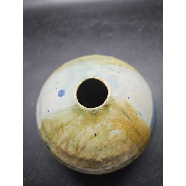 Handthrown Ball/Moon Vase, Signed For Sale In Washington DC - Image 6 of 6