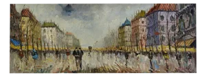 Giulio De Simone, Paris, Oil Painting, 1980s