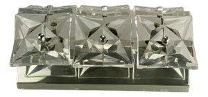 Mid-Century Space Age Wall Lamp in Glass from Kinkeldey