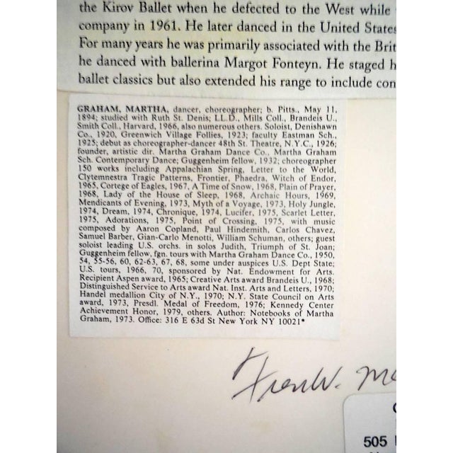 Fred McDarrah, Martha Graham, Mikhail Baryshnikov, Rudolf Nureyev, 1986 For Sale In Miami - Image 6 of 7