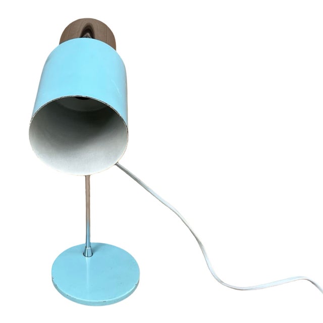 Blue Napako Praga Table Lamp Type 1636 Designed by Josef Hurka Czechoslovakia 1960s For Sale - Image 8 of 12