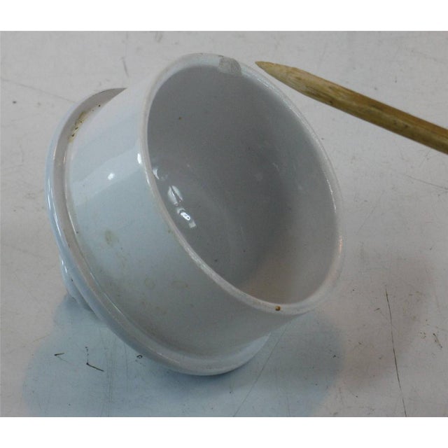 Art Nouveau Antique Villeroy Boch Dresden Tea Pot Art Nouveau Poppys Blue and White For Sale - Image 3 of 12