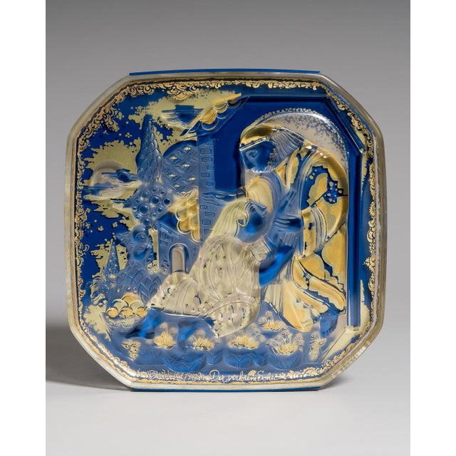 Art Glass Wall Plaque by Bjørn Wiinblad for Rosenthal, 1982 For Sale - Image 11 of 11