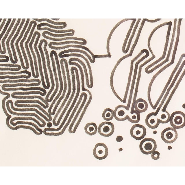 Abstract Ink Drawing by William Itter For Sale - Image 4 of 8