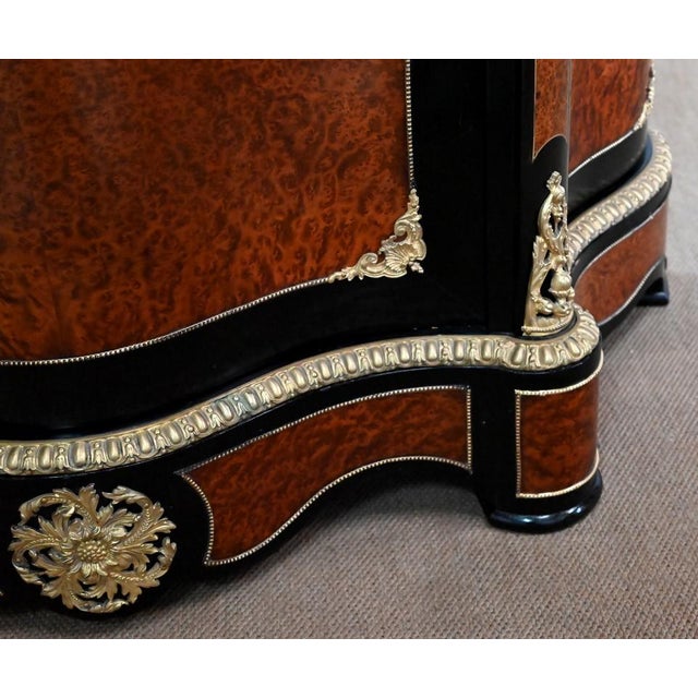 Napoleon III Cedar Burr Wood Buffet, Mid-19th Century For Sale - Image 14 of 18
