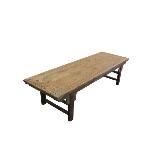 75" Long Elm Bench For Sale - Image 4 of 7