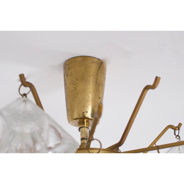 Brass Pagoda Suspension Ceiling Light, 1970s For Sale - Image 12 of 13