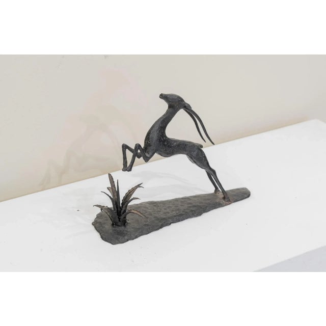 Art Deco Bronze Gazelle, France, 1930s For Sale - Image 3 of 6