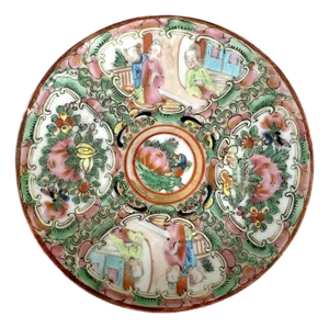 Rose Medallion Porcelain Porcelain Small Plate