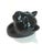 Vintage Rare Black Panther Wall Vase For Sale - Image 4 of 7