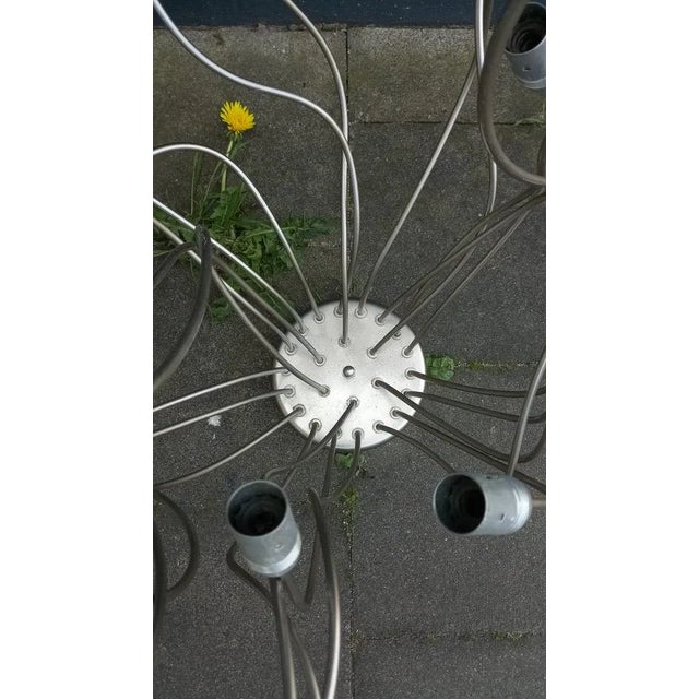 Large 24-Armed Ceiling Lamp attributed to Catellani Smith For Sale - Image 6 of 8