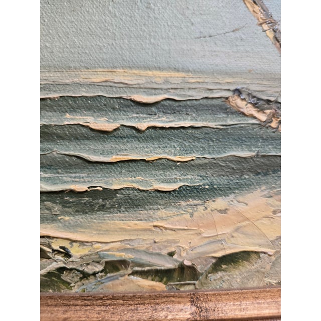 Late 20th Century Original Karl Neumann Oil Painting - The Beach For Sale - Image 4 of 9