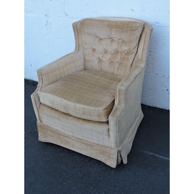 MidCentury Tufted Living Room Side Chairs Pair Chairish