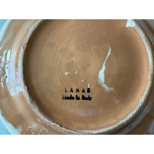 Set of 7 Lamas Ceramiche Grape Design Pottery Lunch Plates For Sale - Image 9 of 9