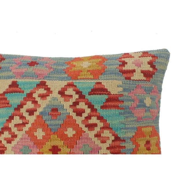 Shabby Chic Turkish Hammond Hand Woven Kilim Pillow For Sale In New York - Image 6 of 8
