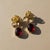 Not Yet Made - Made To Order Lotus Garnet Drop Earrings, Pair For Sale - Image 5 of 7