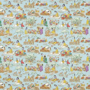 Sanderson Snow White Fabric in Puddle Blue