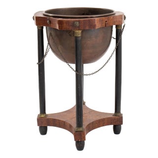 Empire Revival Wood Jardiniere Stand For Sale