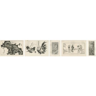 Woodcuts and Engravings, 1882, Paper, Set of 5 For Sale