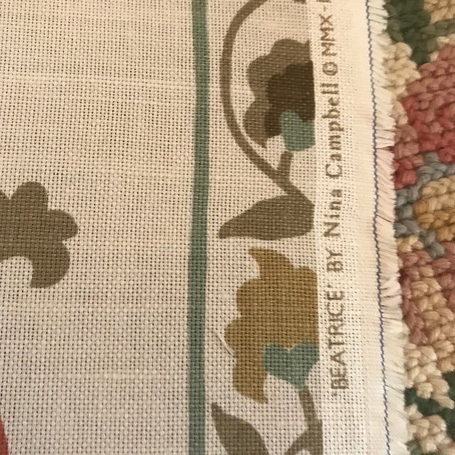 Nina Campbell “Beatrice” Fabric 2 6/8 Continuous Yards Chairish