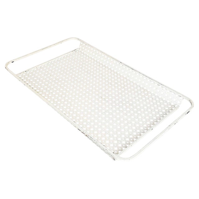 Modernist French Metal Rigituelle Tray from Mathieu Matégot, 1950s For Sale